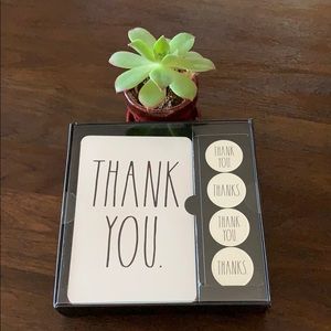 Rae Dunn THANK YOU note card set